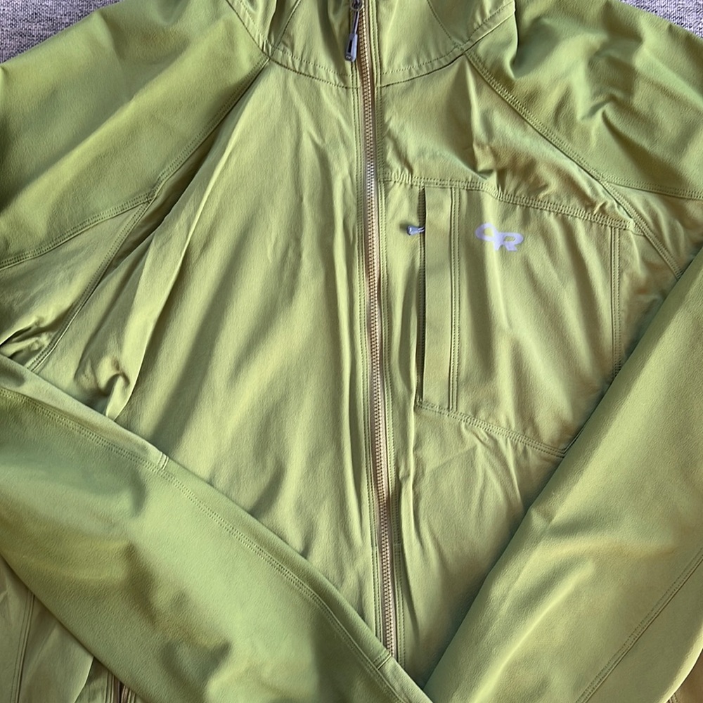 Outdoor Research Lime Green Lightweight Softshell Jacket